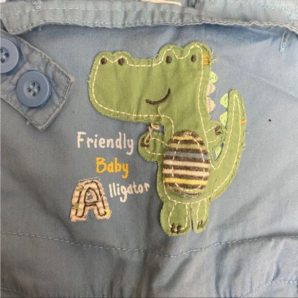 3/$15 Blue Baby Boy Overalls - Picture 4 of 4